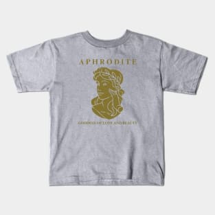 Aphrodite: Goddess Of Love And Beauty Kids T-Shirt